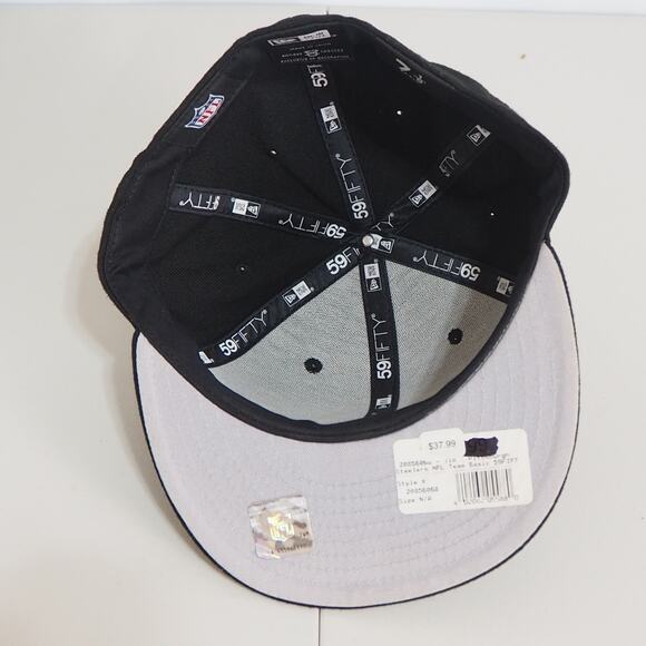 Pittsburgh Steelers New Era 59Fifty Fitted Unisex Size 7 1/8 NFL Hat - Picture 5 of 9